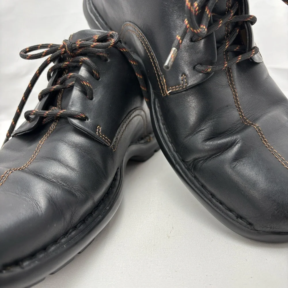 Cole Haan Zeno Lace ll Men's Sz8 Black Leather Split-Toe Casual‎ Oxford Style